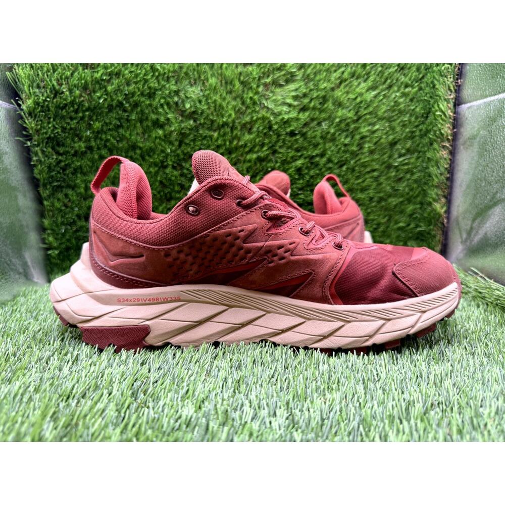 Hoka One One Anacapa Low GTX 1119373-CMHS Athletic Shoes Women's 8B Red Leather - Picture 7 of 10